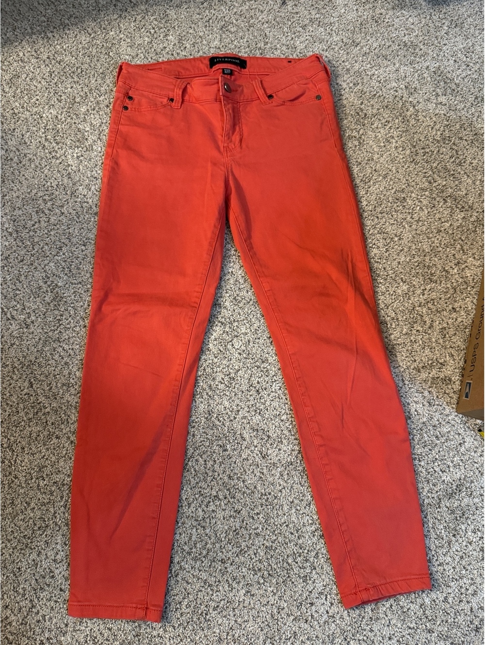 Liverpool Petite 4/27 Red Skinny Jeans